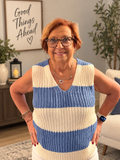 Sleeveless Knit Sweater Top