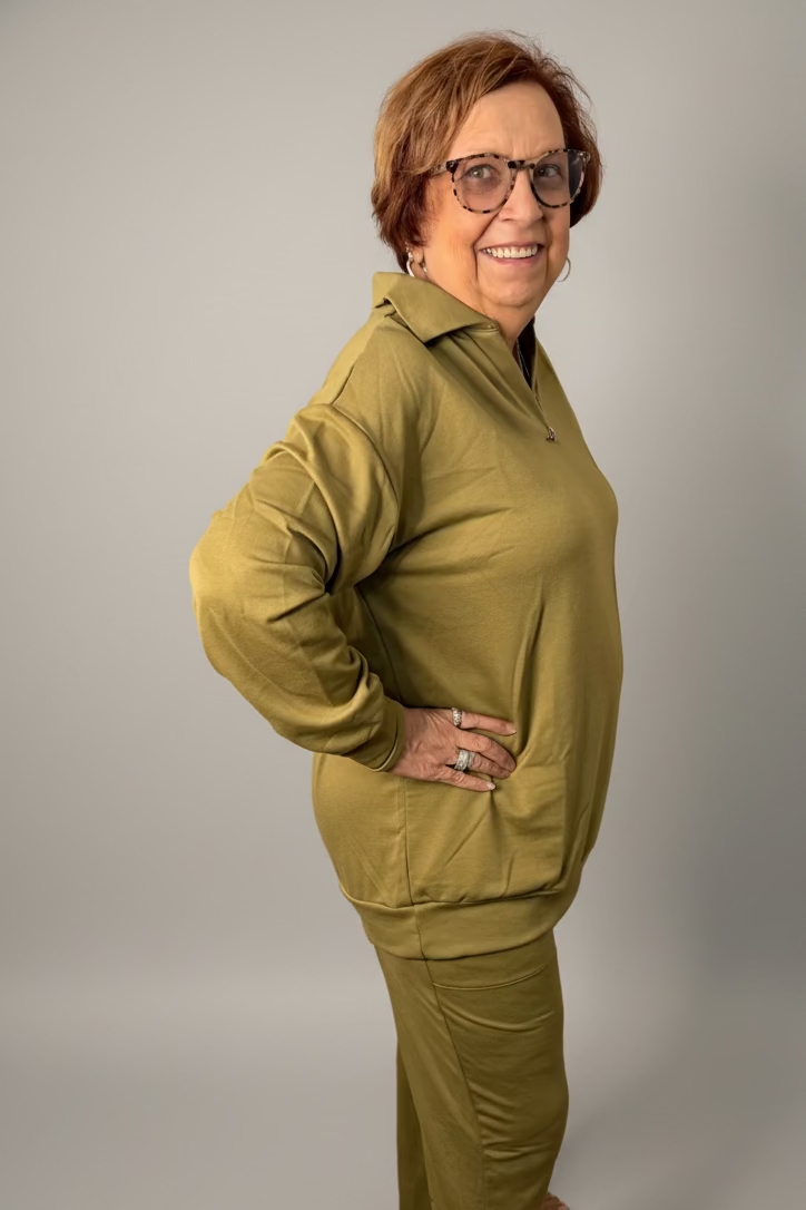 Olive Meadow Collared Lounge Set