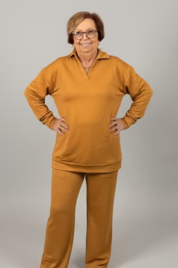 Marigold Collared Lounge Set