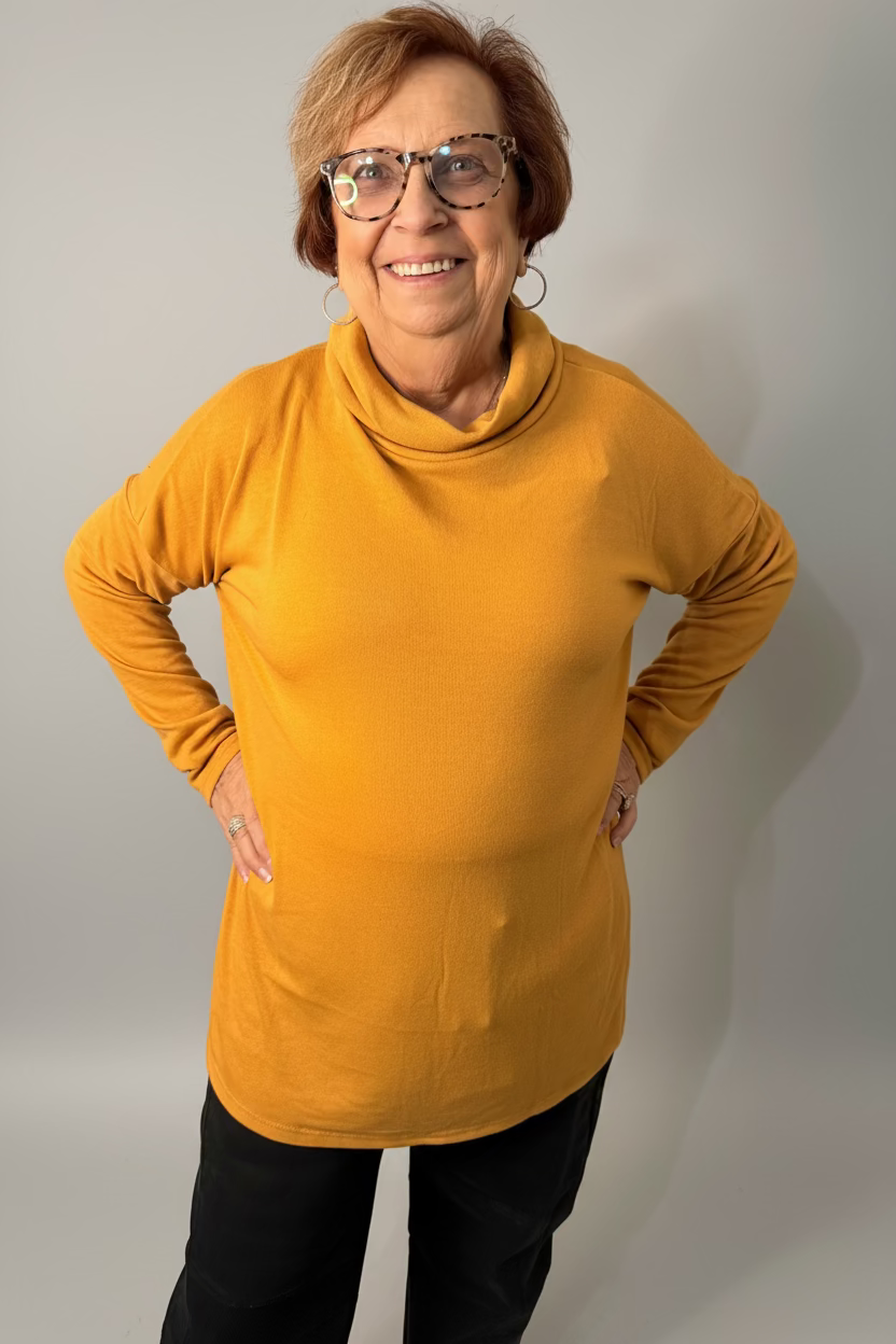 Marigold Split-Back Cowl