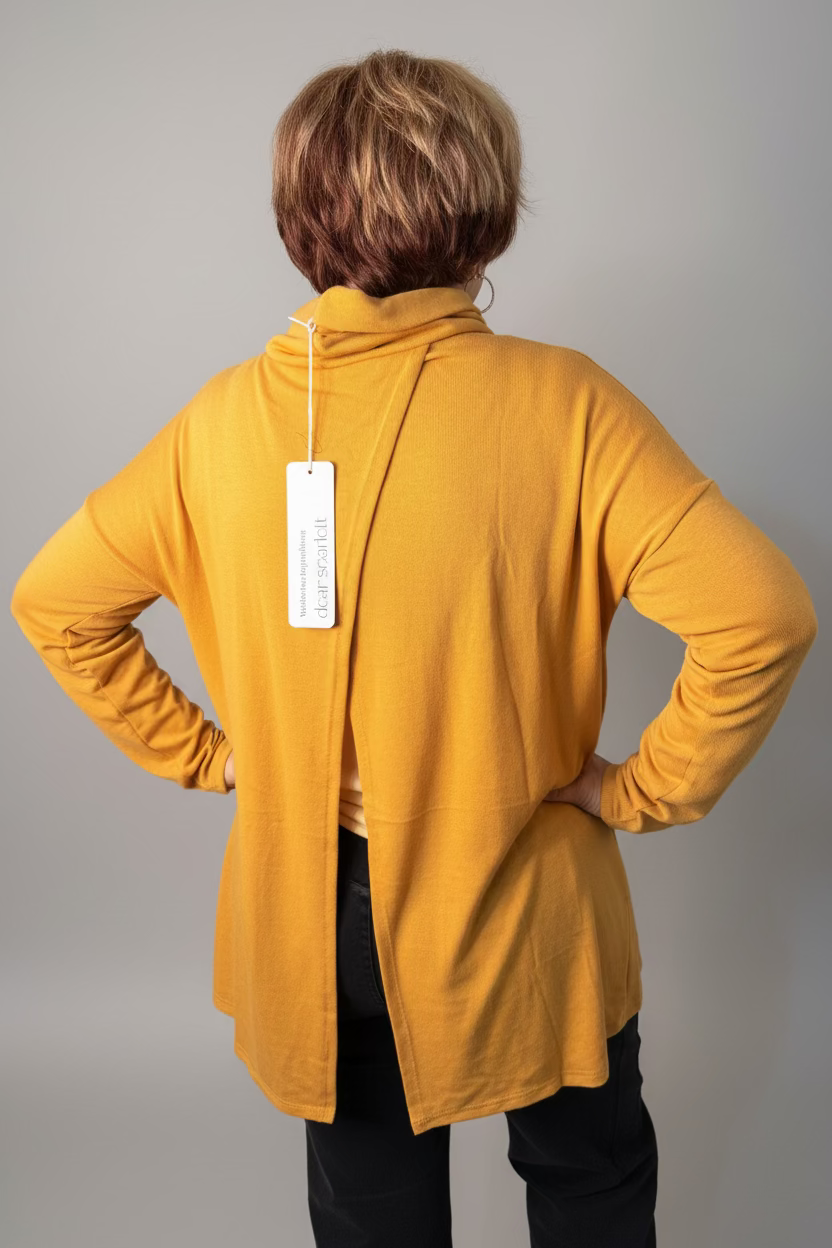 Marigold Split-Back Cowl