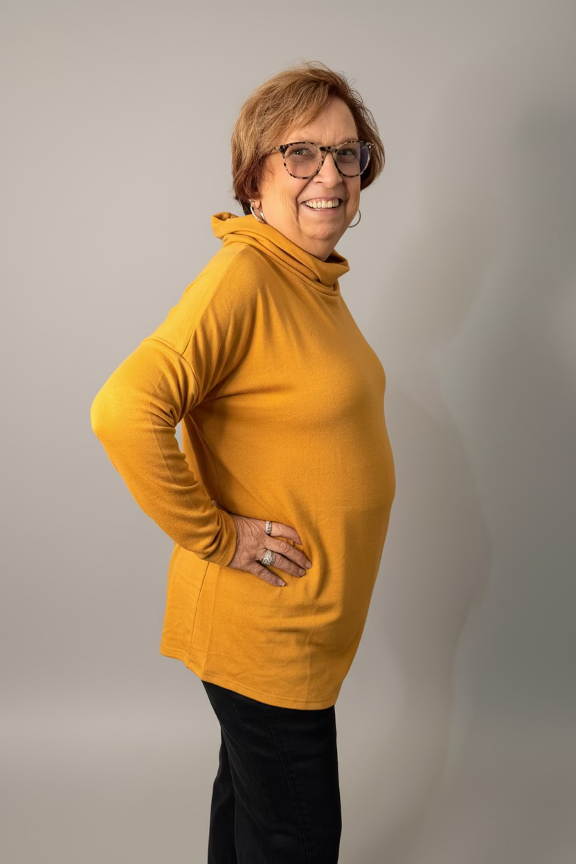 Marigold Split-Back Cowl