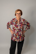 Autumn Garden Floral Blouse