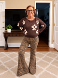 Judy Blue Leopard Flare Jeans