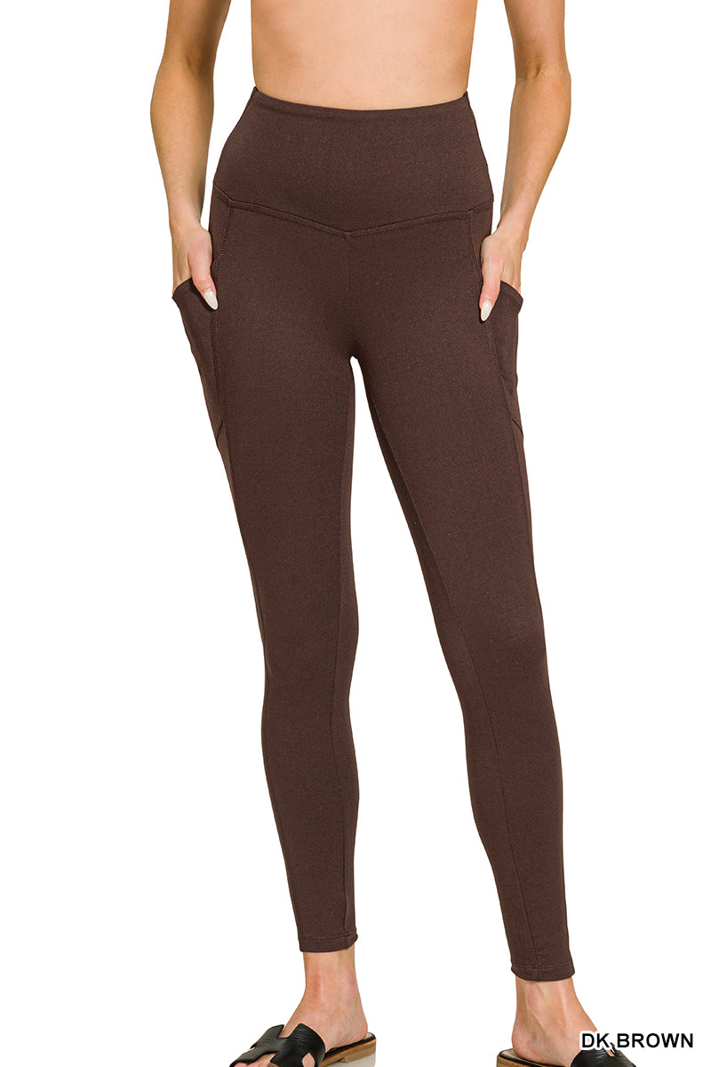 Brushed Microfiber Full Length Leggings