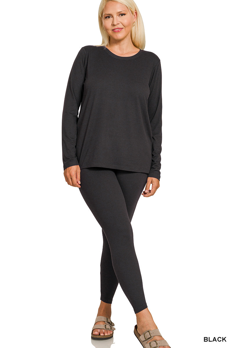 Plus Top & Leggings Set