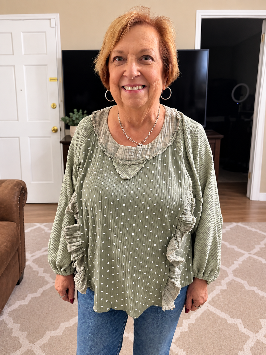 Pol Thermal Knit Top