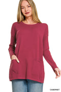 Viscose Front Pocket Sweater