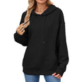 Textured Drawstring Hoodie With Pocket