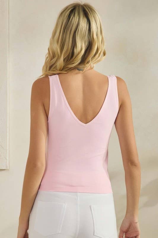 Short Version-Reversible V Neckline Seamless Tank